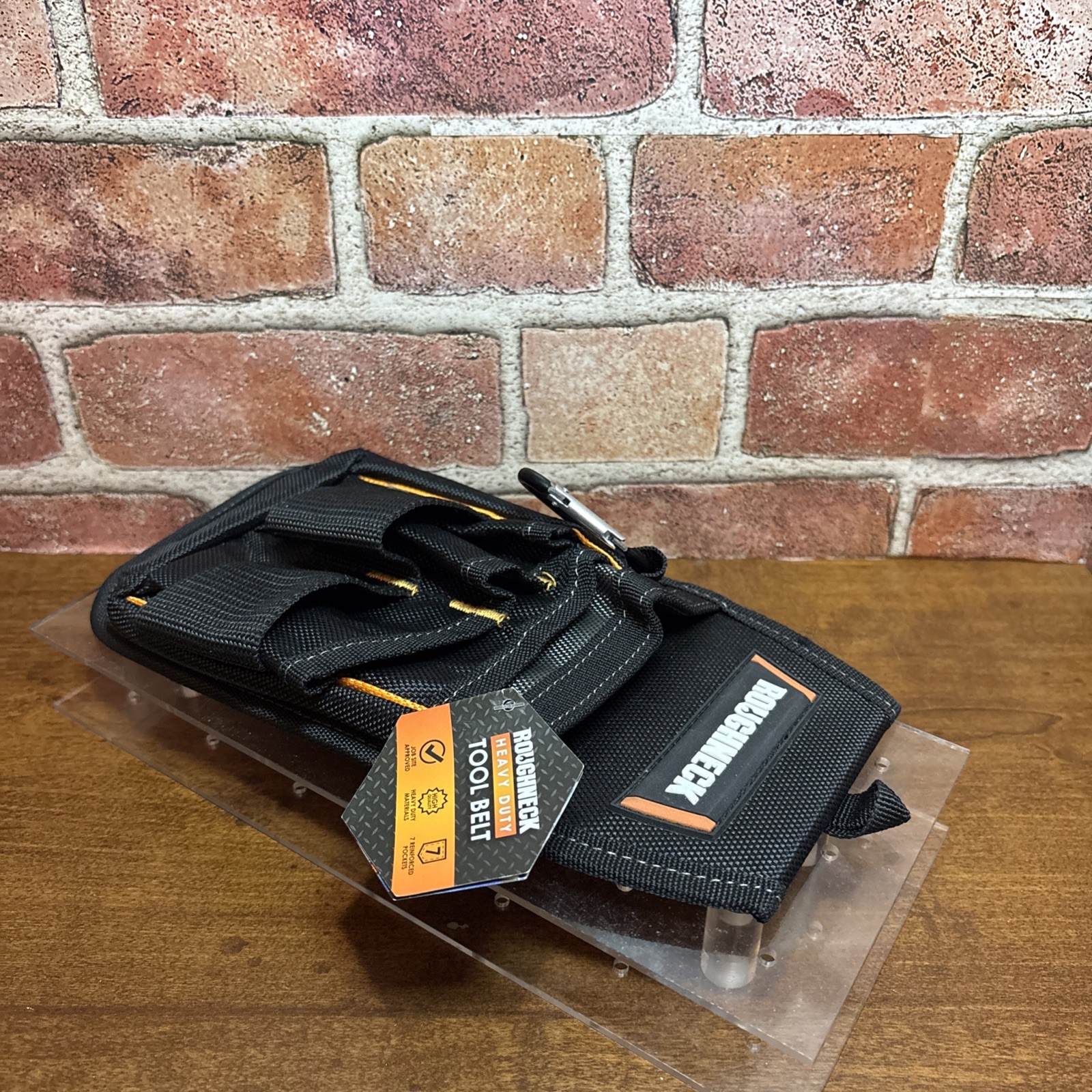 Roughneck Heavy Duty Tool Belt Bag, Pouch, Holder With 7 Reinforced Pockets