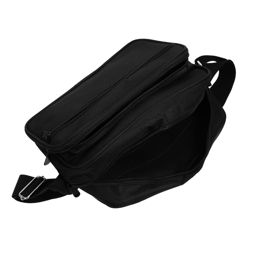 Tool Crossbody Bag Canvas Black Sturdy Material for Plumber Carpenter Contractor