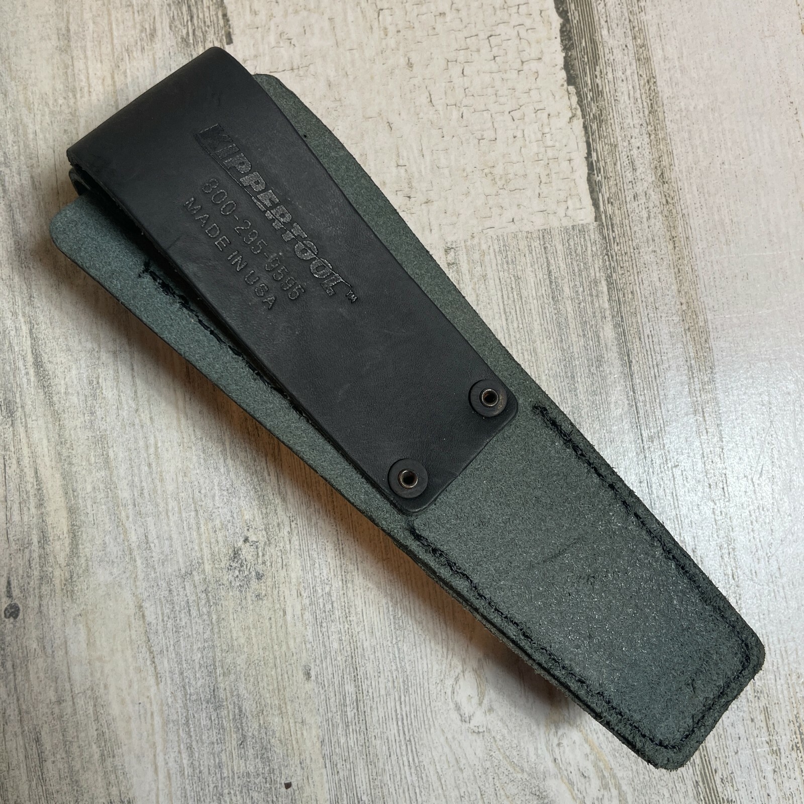 Two Pocket Leather Tool Belt Pouch Made in USA Kipper Tool Lift the Dot Fastener