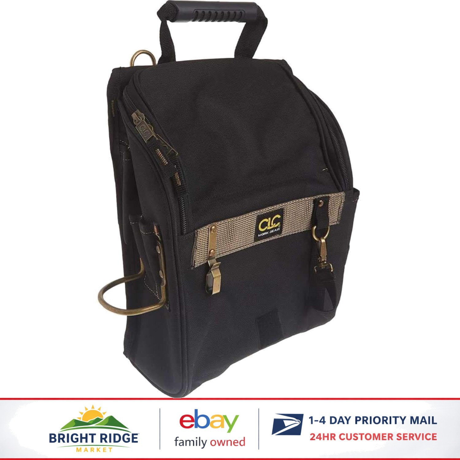 Large Electrician Tool Bag Featuring 21 Pockets and Comfortable Shoulder Strap