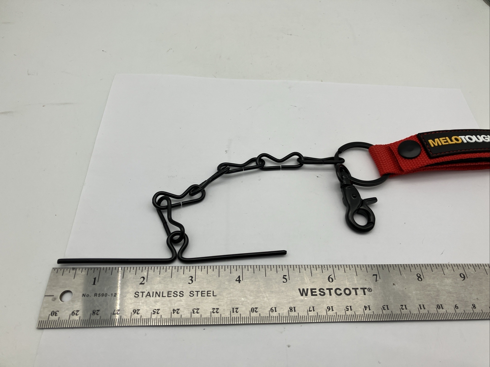 Tape Thong for Tool Belt Or Bag Electricians Tape Holder Chain Red Belts To 2.5″