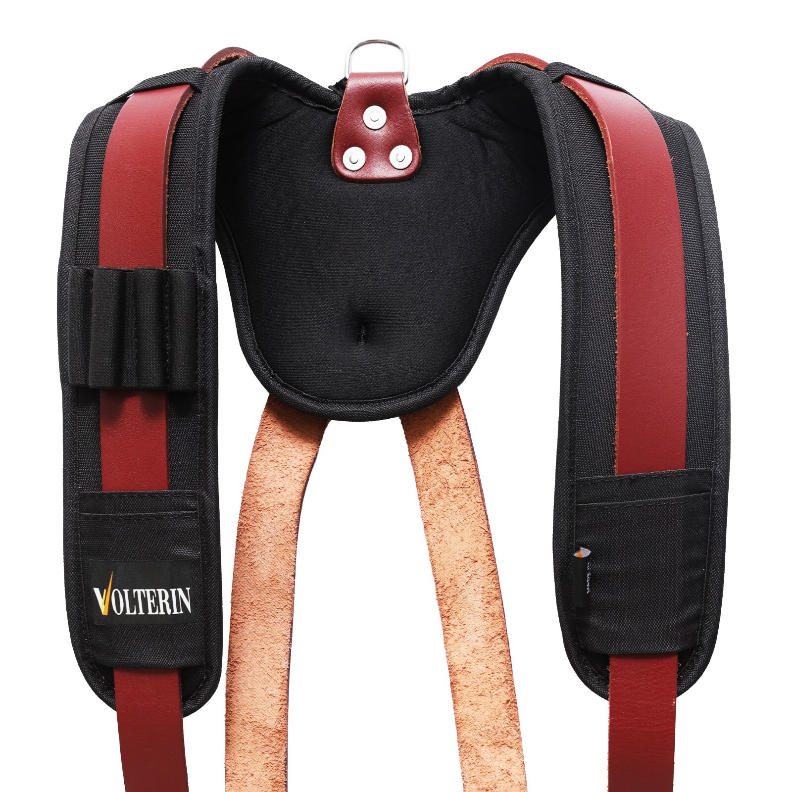 Leather Tool Belt Suspenders, Leather Suspenders, Heavy Duty Construction Belts