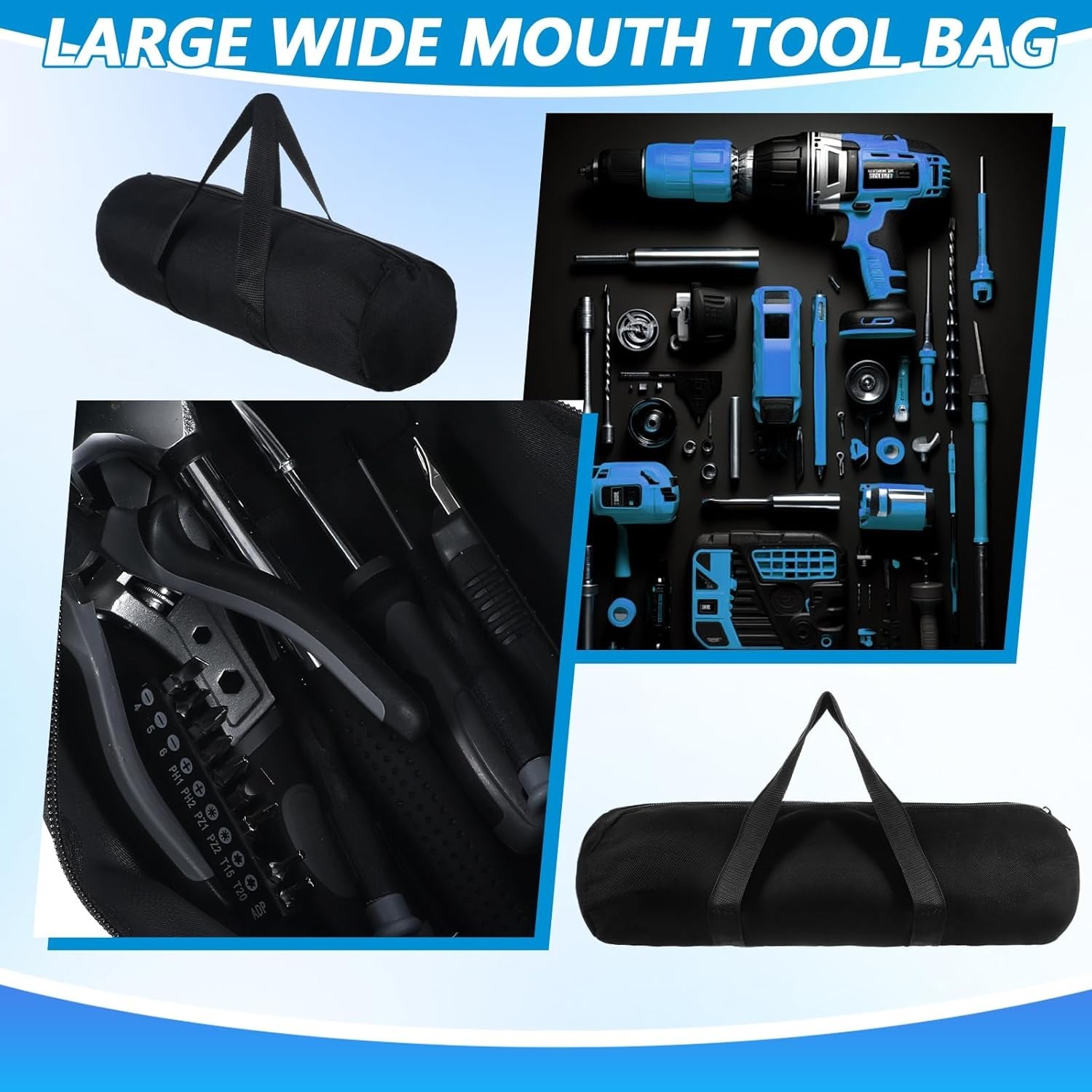 Durable 12.2 Inch Waterproof Tool Pouch Bag for Men – Ultimate Storage Solution