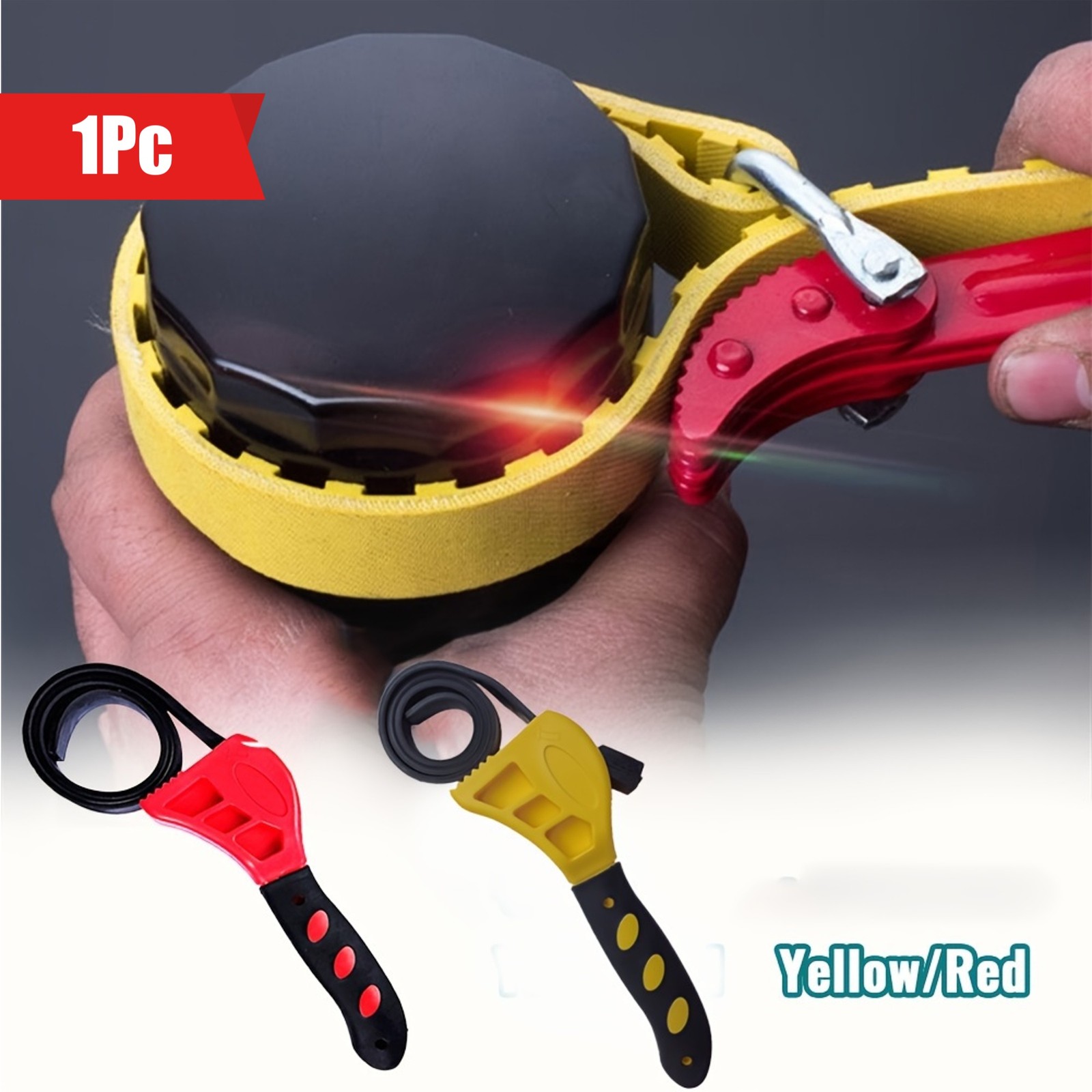 1pc Sturdy Adjustable Belt Wrench – Opener for Efficient Oil Filter Removal​