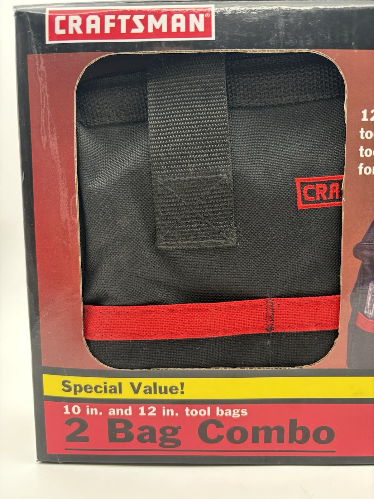 CRAFTSMAN 10 INCH & 12 INCH TOOL BAG COMBO SET, #40558, NEW IN BOX