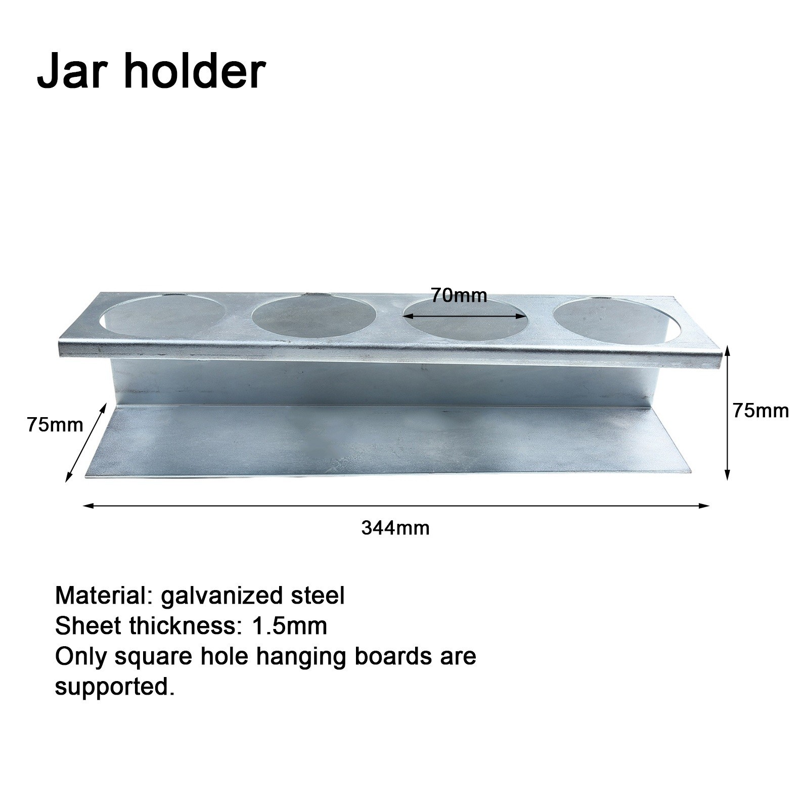 Storage Rack Tool Hanging Hardware Orifice Rack Screwdriver Wall-mounted