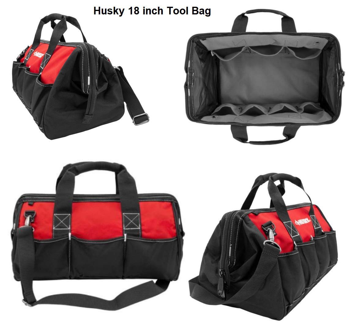 18 in., 15 in. and 12 in. Tool Bag Combo in Red