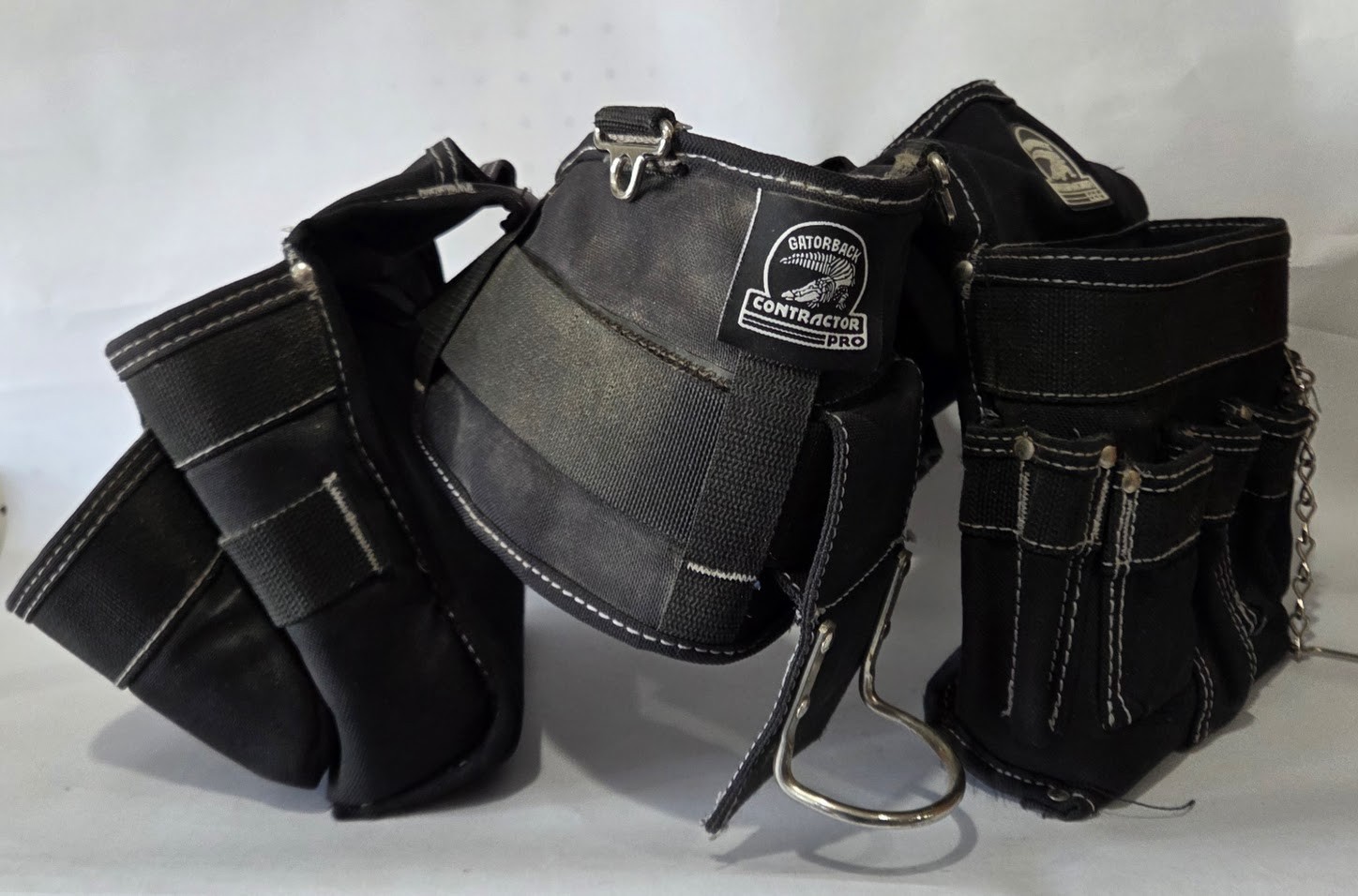 Gatorback Contractor Pro Black Tool Utility Belt Pouch Multiple Pockets Adult