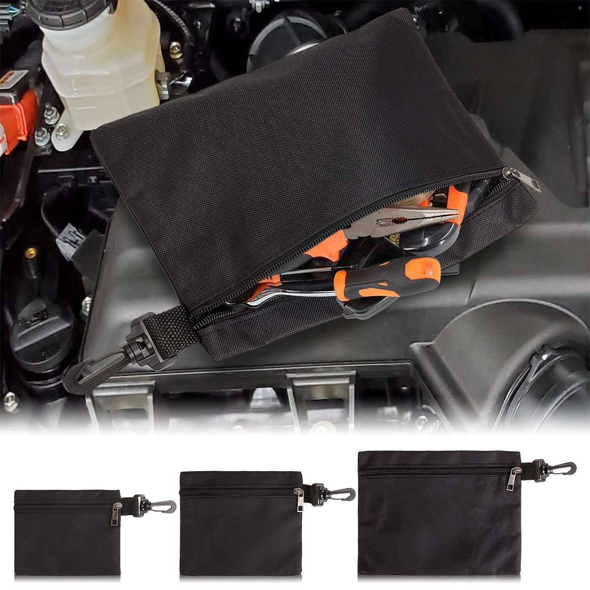 Portable Oxford Cloth Tool Storage Bag Zip Carry Case Pouch Bag Organizer Pocket