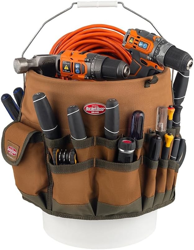 Organizador de herramientas para cubo Bucket Boss Bucketeer, marrón