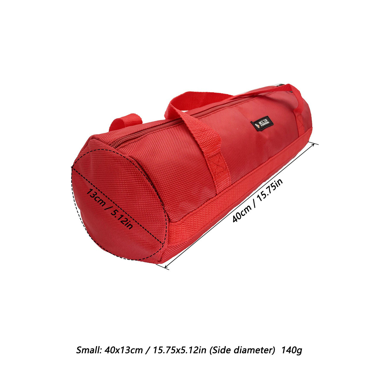 16inch Red Tool Bag with Zippers Multi Purpose storage for home 15.75×5.12in