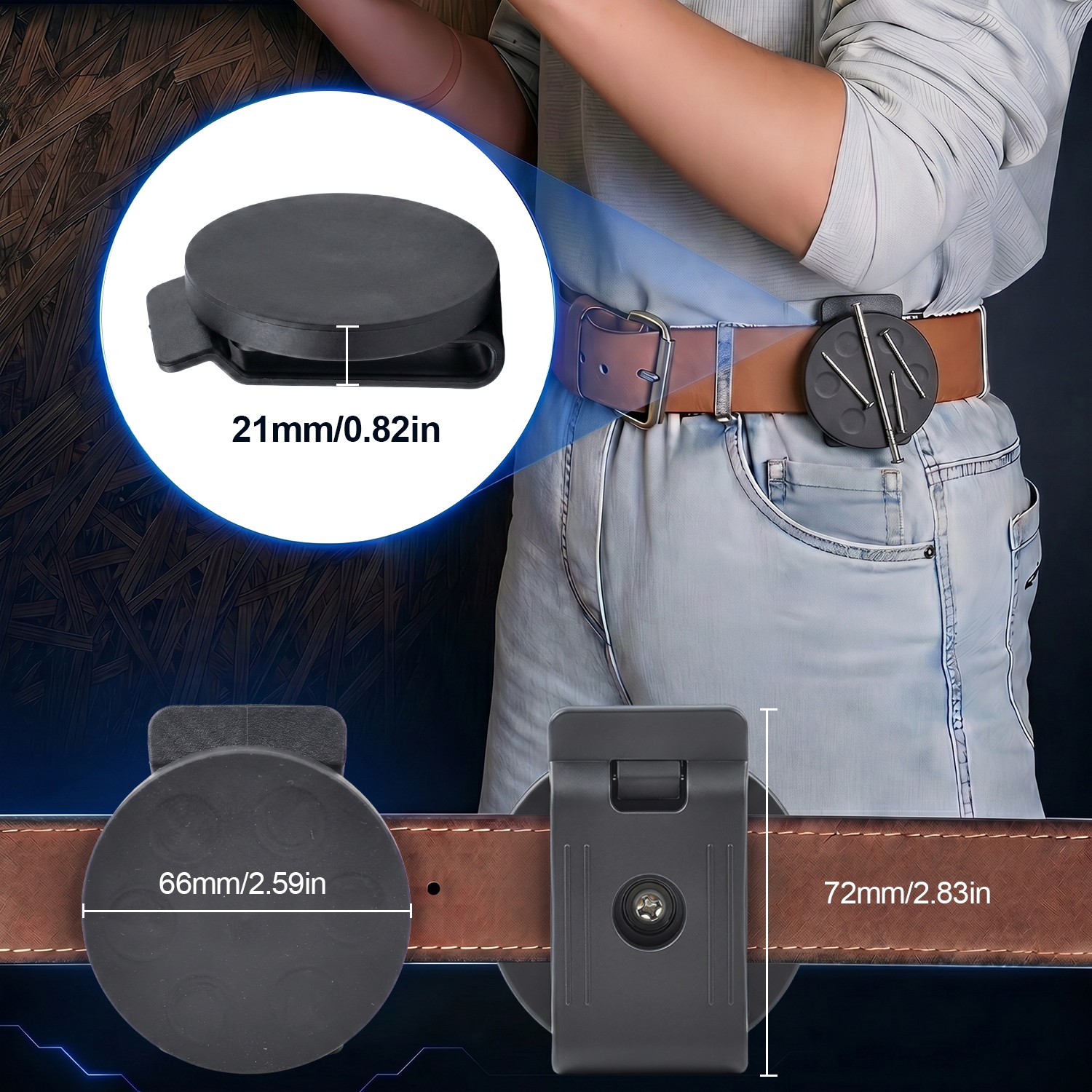 Magnetic Tool Belt Clip Heavy Duty Holster Strong Tool Holder for Tools- 2styles