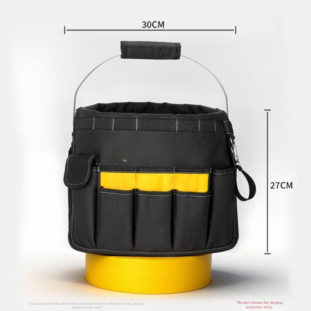 Bucket Tool Bag Made of 600D Oxford Fabric for Electrician Outdoor Repair