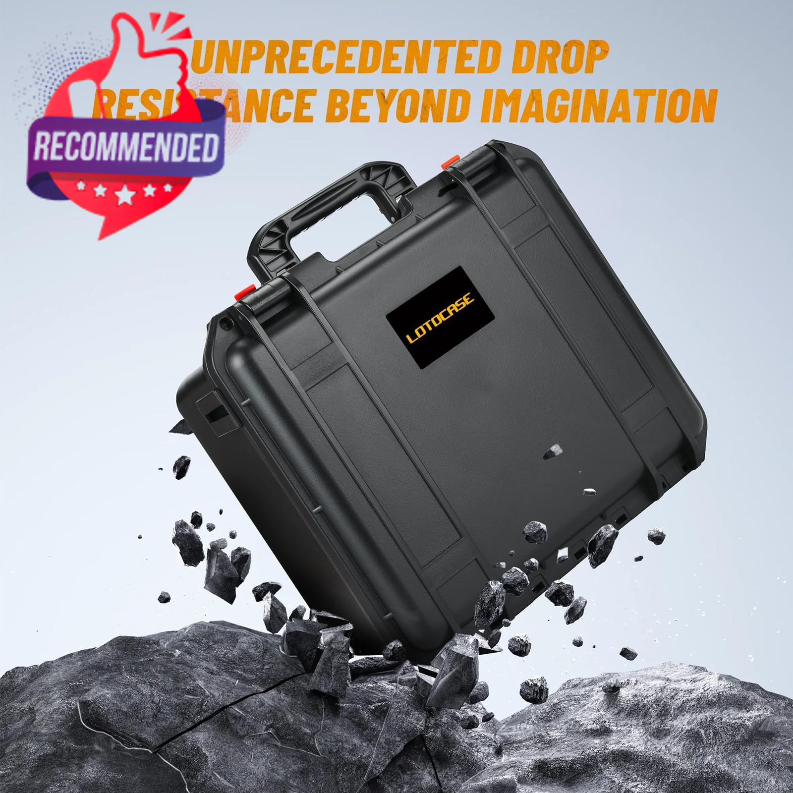 Waterproof Hard Medium Tool Case – Yellow/Black