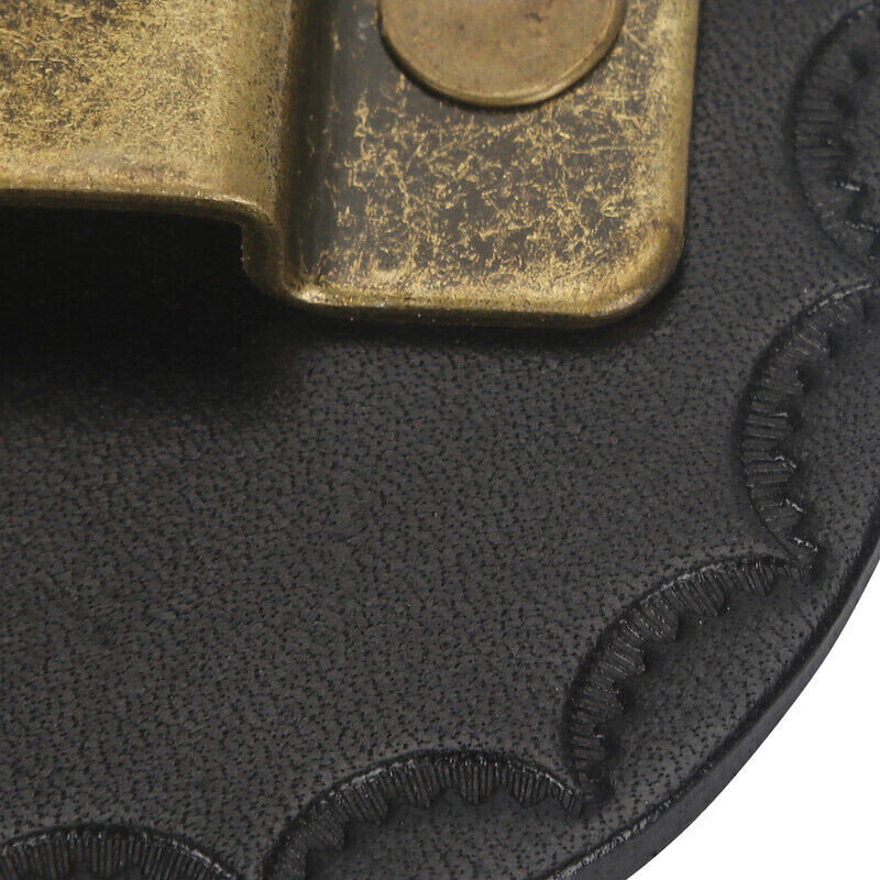 TOURBON Leather Tape Measure Holster Tool Holder Metal Clip for 2″ Belt in Black
