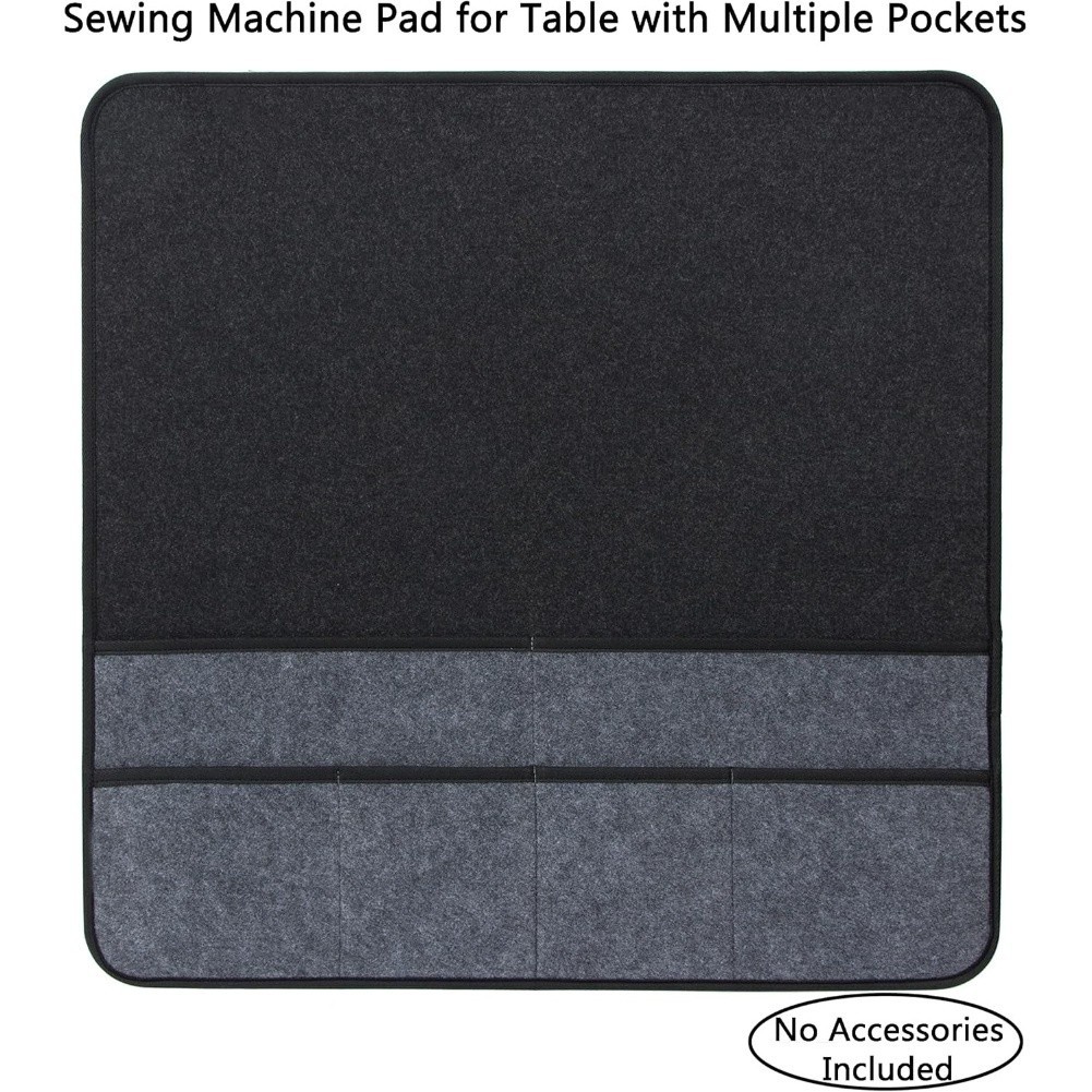60x60cm Foldable Sewing Machine Pad Felt with Six Compartments for Table Use