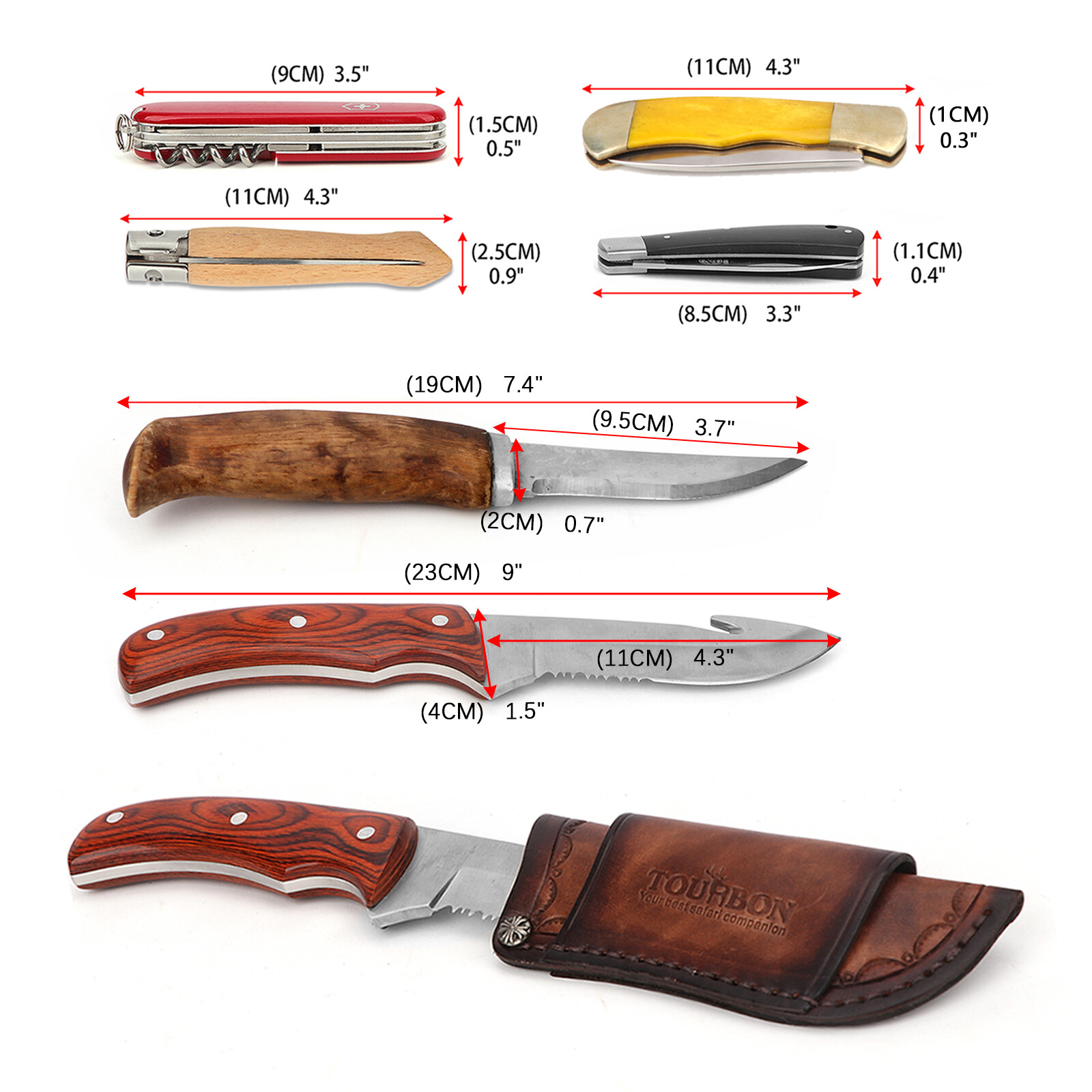 Leather Knife Sheath Fixed Blade Protect Cover Pocket Knives Carrying Belt Pouch