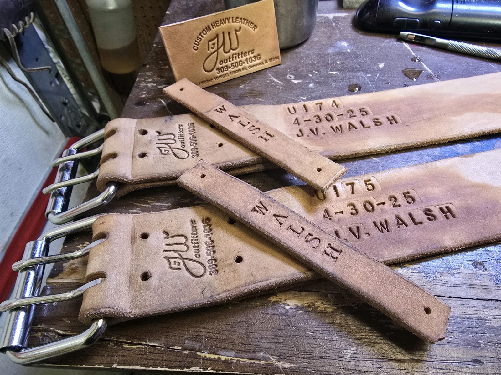 Heavy Duty Leather Belt Holster Sheath Pliers Knipex Klein Custom Contractor