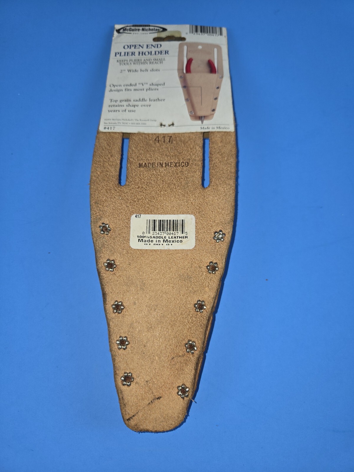 New McGuire-Nicholas Leather Tool Belt Holder for Pliers #417