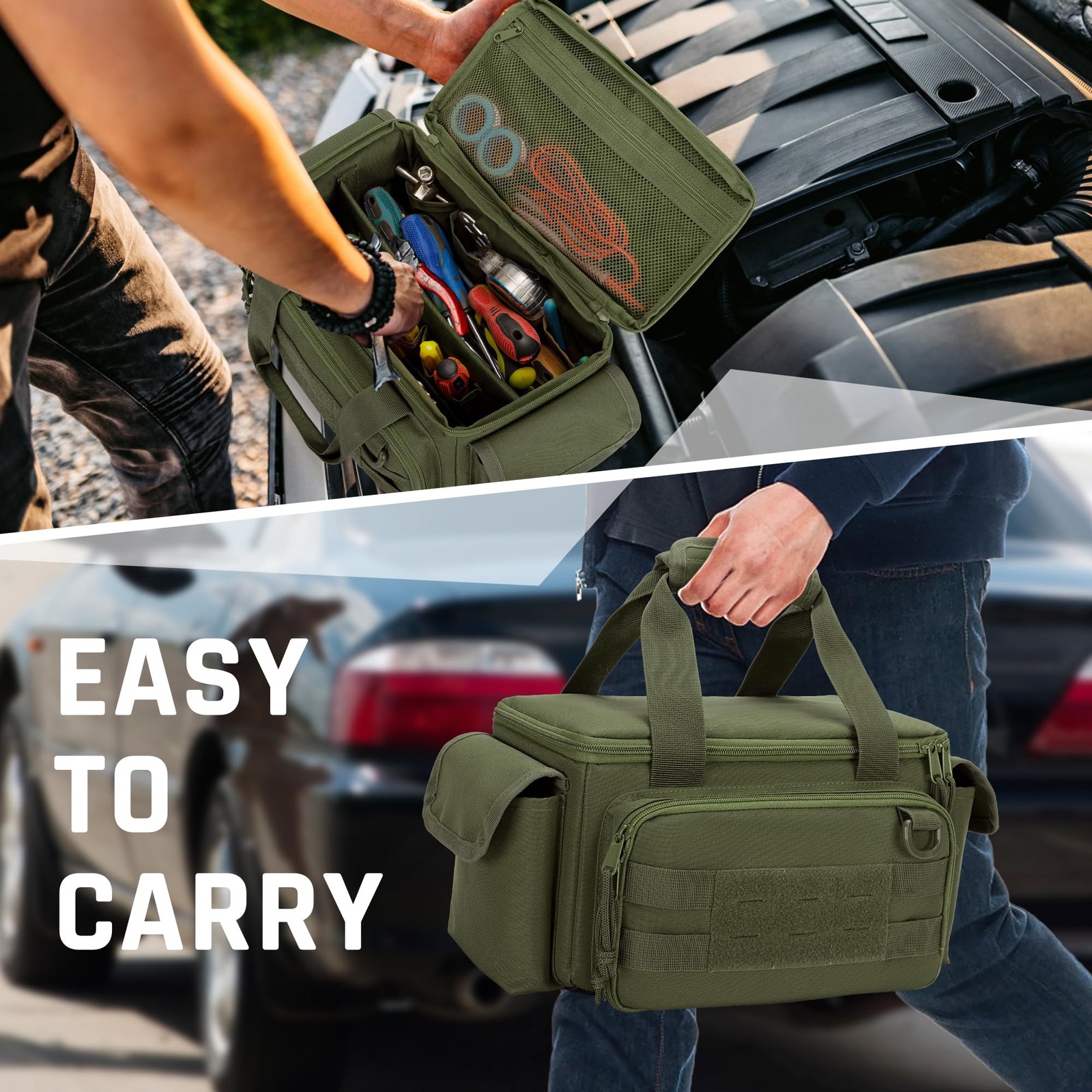 Small Tool Bag with Anti-friction and Thick Padded Bottom, Tool Storage Organ…