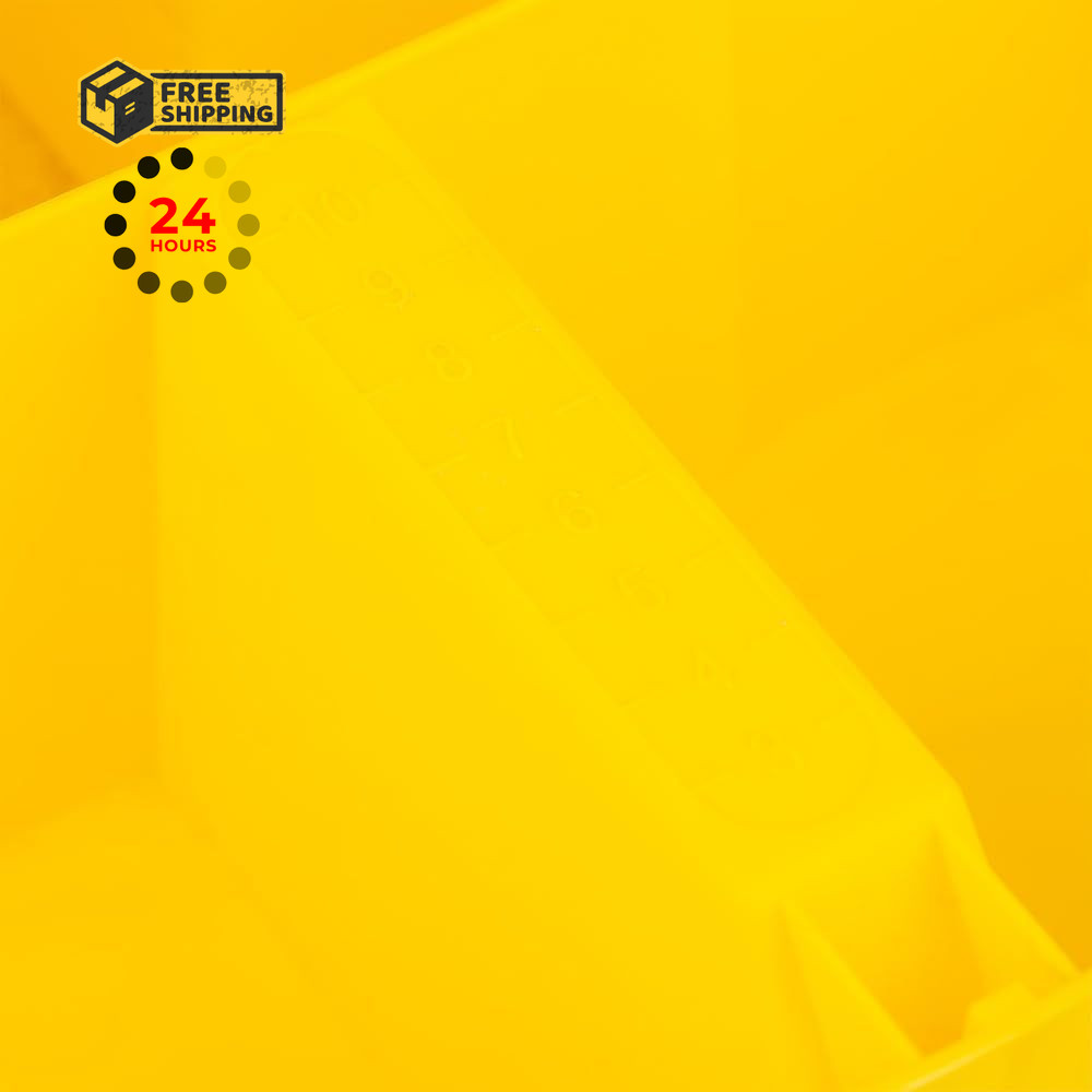 Bucket Boss – Stacker Small Parts 1 Count (Pack of 1), Yellow