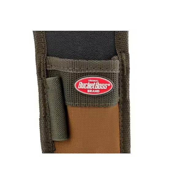 BUCKET BOSS 3.75in 1-Pocket Single Barrel Holder Tool Belt Sheath Holster, Brown