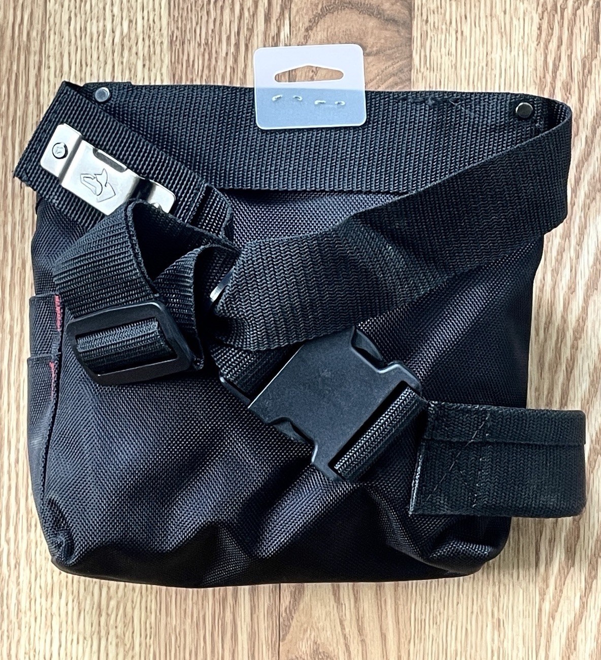 HUSKY HEAVY DUTY 6 POCKET TOOL POUCH BARREL BOTTOM, ADJUSTABLE WAIST BELT~ NEW
