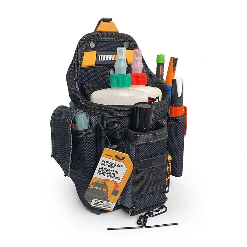 TOUGHBUILT TB-CT-34 Electrician’s Carpenter’s Tool Belt Pouch Utility Waist Bag