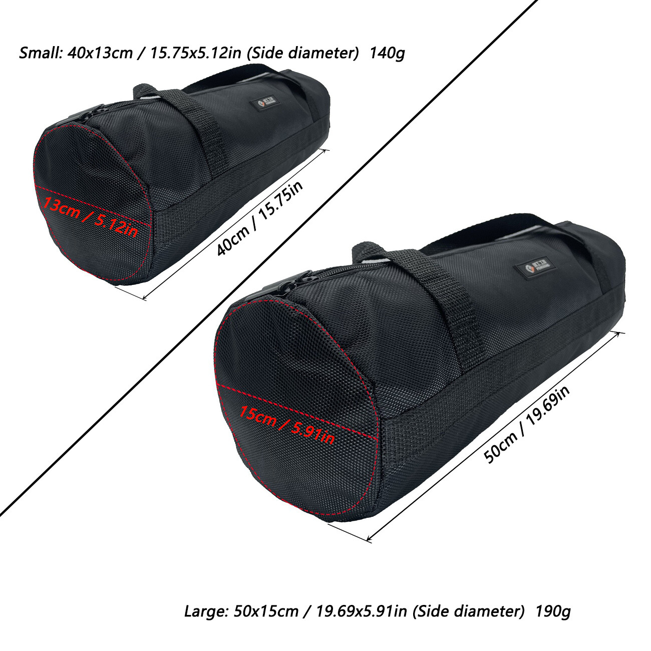 Tool Bag with Zippers Multi Purpose Waterproof Storage Pouch For Outdoors Travel