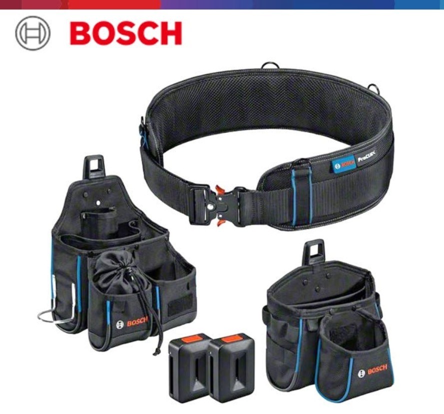 BOSCH Heavy Duty Tool Belt & Pouch Set 93 Kit | 100% Authentic New