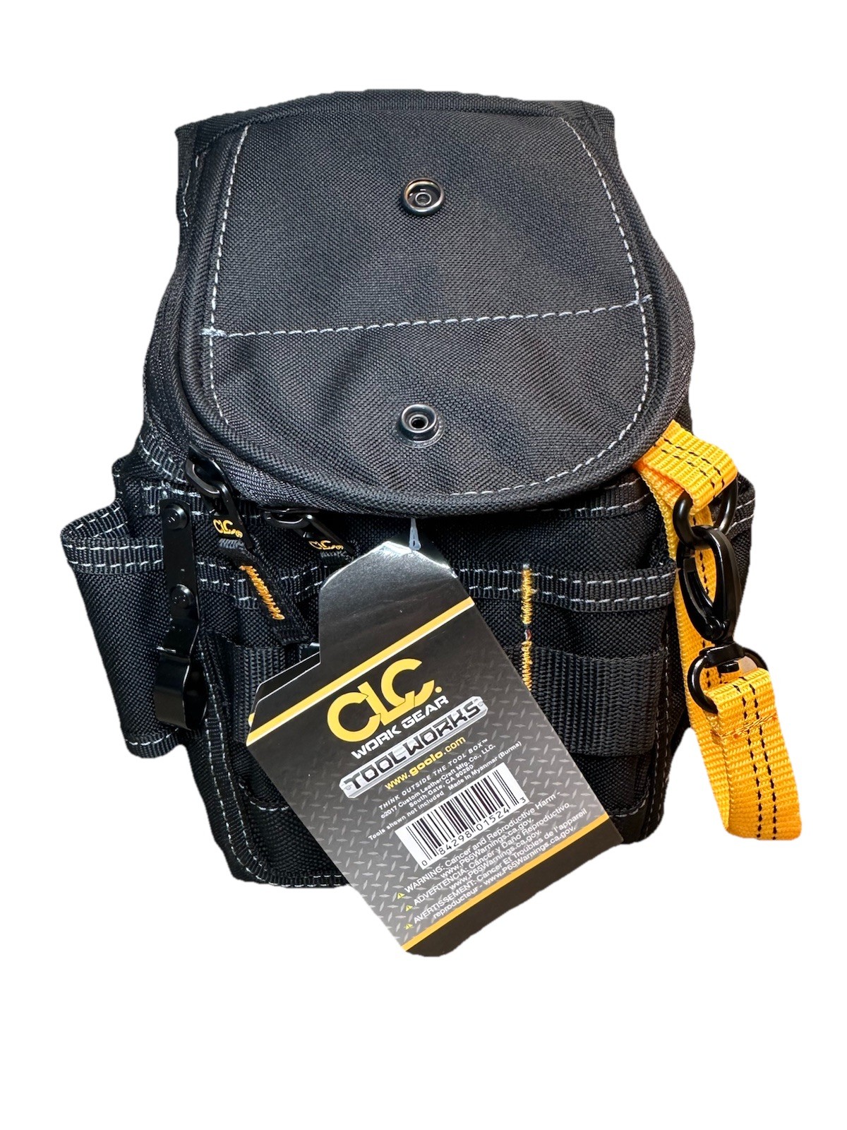 CLC 1524 Medium ZIPTOP Utility Maintenance Electrician Zippered Tool Belt Pouch