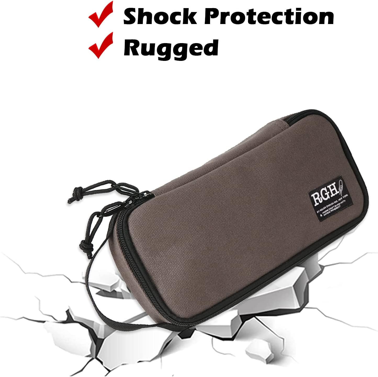 Compact Zipper Tool Bag Pouch with Handle for Easy Carrying – Rough Enough