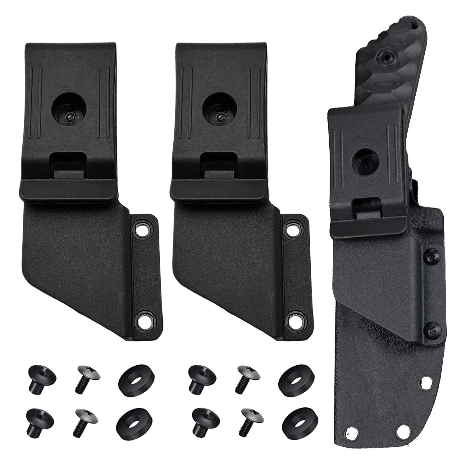 2Pack 2.1 Inch Knife Sheath Belt Clip Holster Tactical Belt Buckle Kydex Belt…