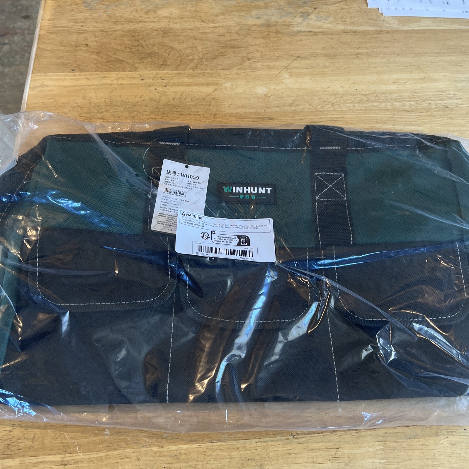 WINHUNT Tool Bag waterproof, Professional Tool Bag with a Wide Open Compartment