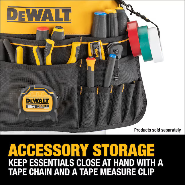 DEWALT Black – Yellow Ballistic nylon 5-gallon bucket organizer