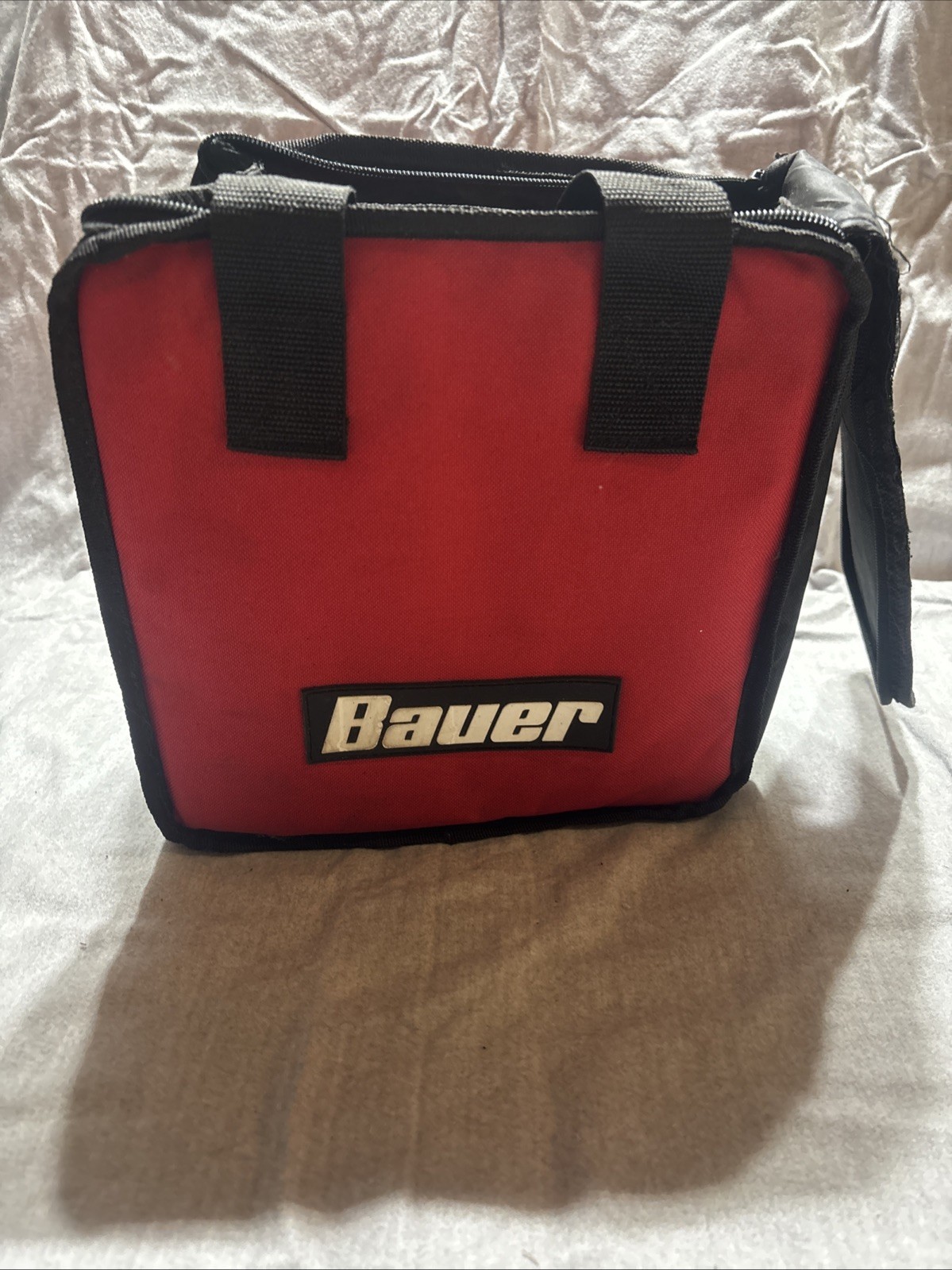 BAUER RED AND BLACK TWO HANDLE TOOL BAG, Seperate compartments, Multiple Tools