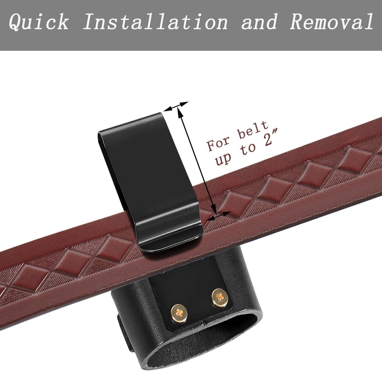 Leather Hammer Holder Belt Loop Holster ClipOn Tool Hook Mallet Hatchet