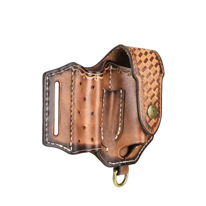 Leather Pocket Knife Sheath EDC Multitool Plier Belt Knives Pouch Tools Holster