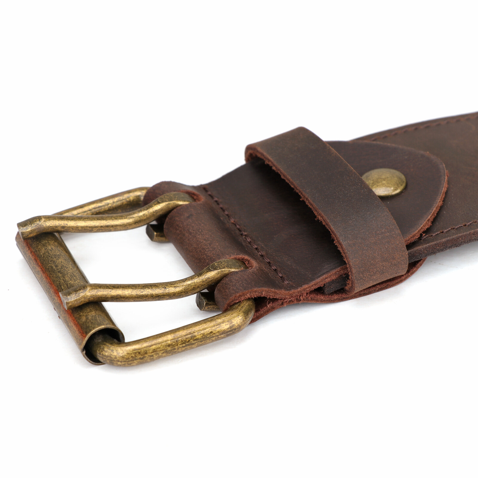 TOURBON Men Leather 2″ Wide Workshop Heavy Duty Tool Belt Removeable Buckle