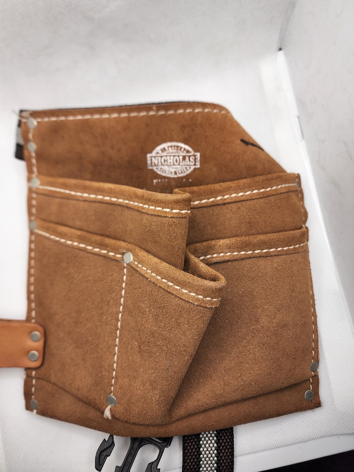 Nicholas Work Gear Top Grade Cow Hide Tool Belt With Adjustable Belt 8×8 inch