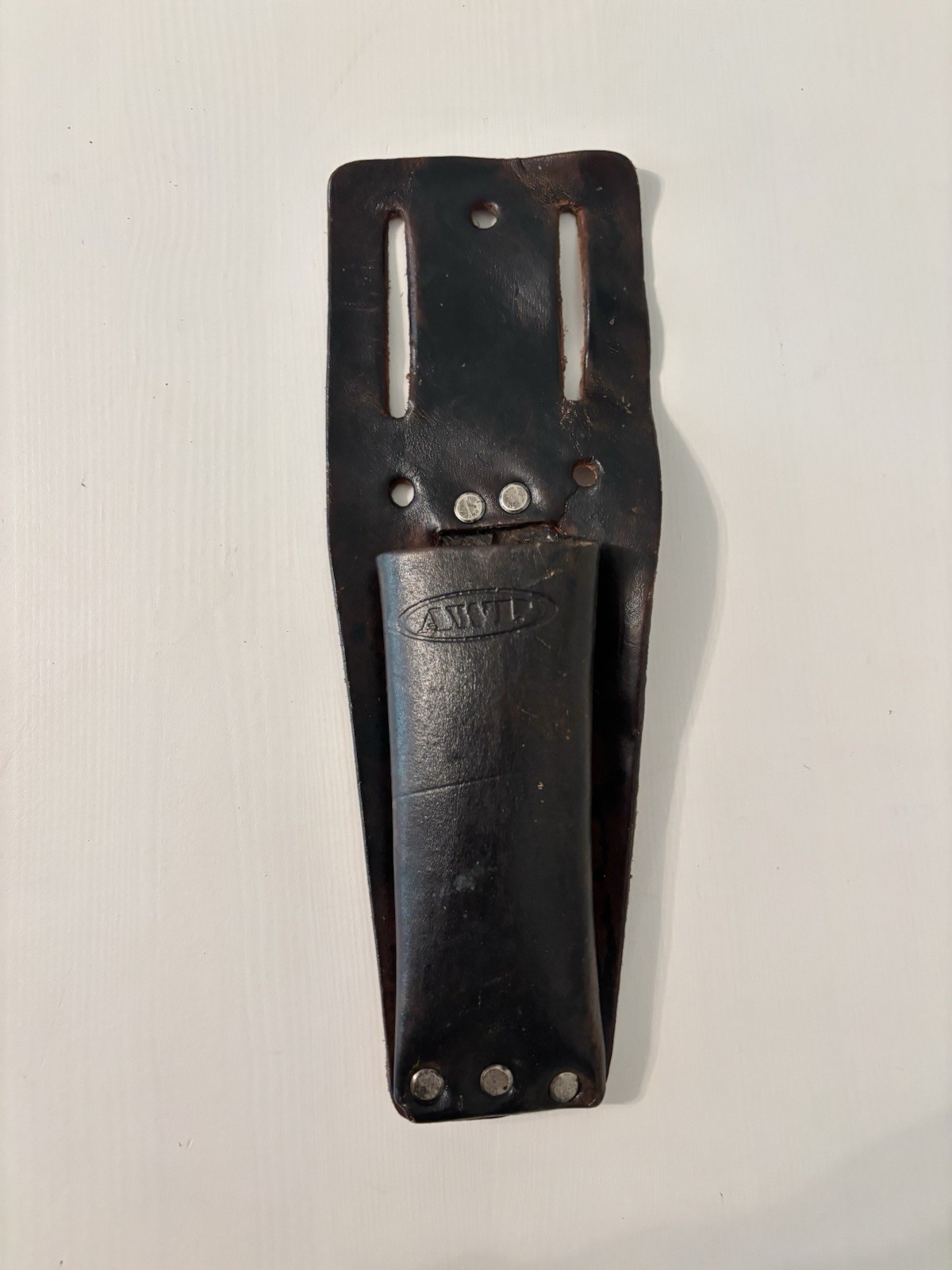 AWP Brown Leather Holder Utility Knives Pliers Belt Loop L-453