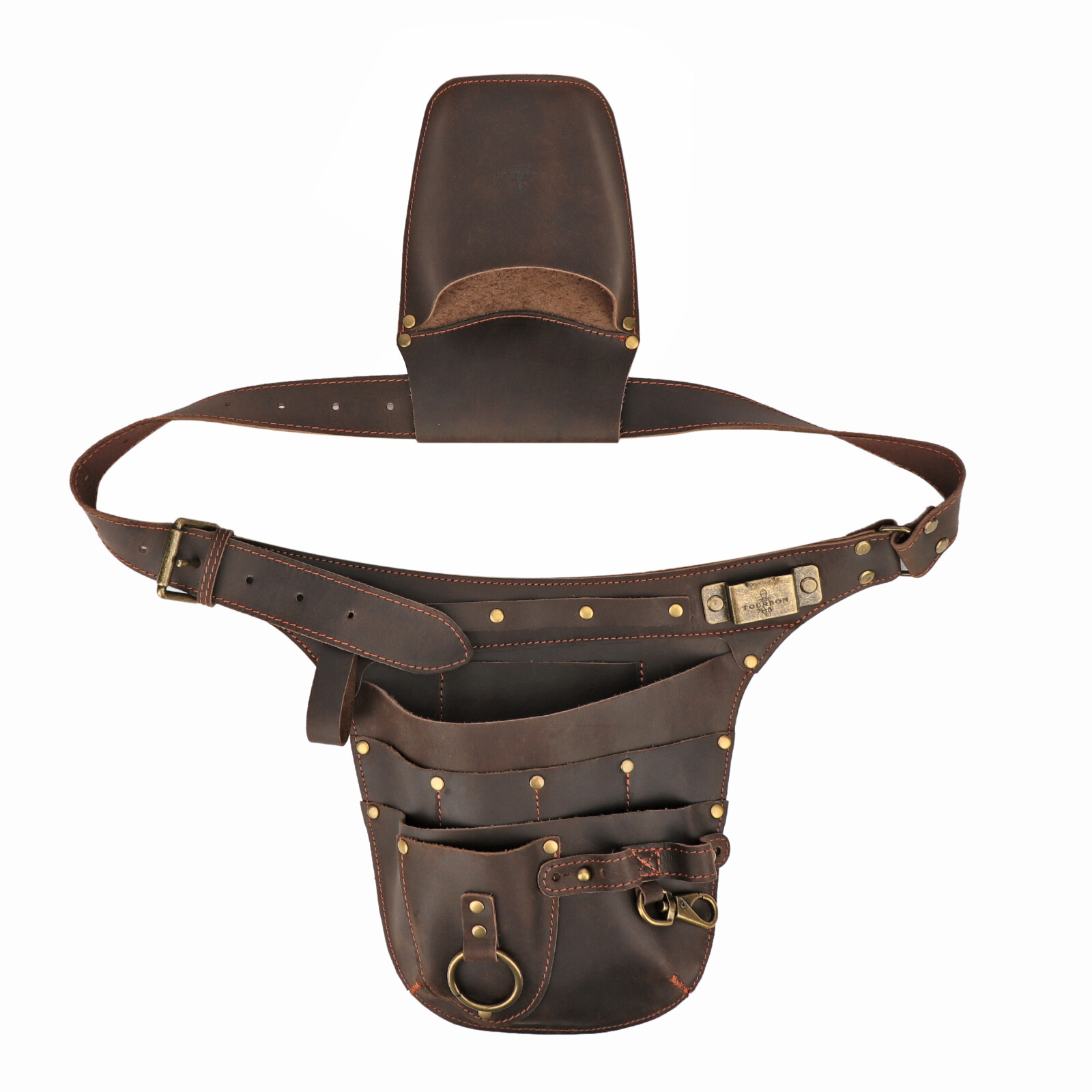 Leather Gardener Tools Belt Pouch Pruner Plier Holster Fruit Picking Hanging Bag