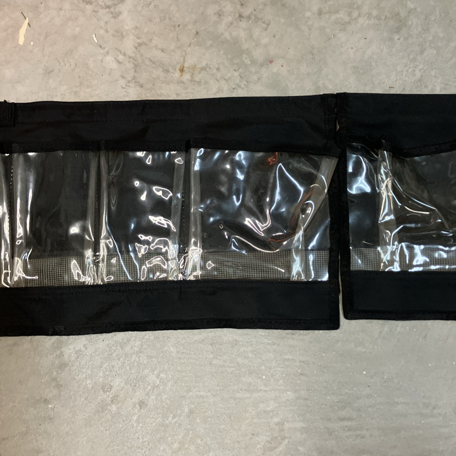 Harley Davidson Canvas Plastic Black Clear Tool Accessory Holder 35”