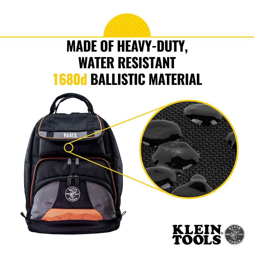 17.5″ Tool Gear Back Pack Tradesman Pro Job Site Contractor Bag Ballistic Fabric