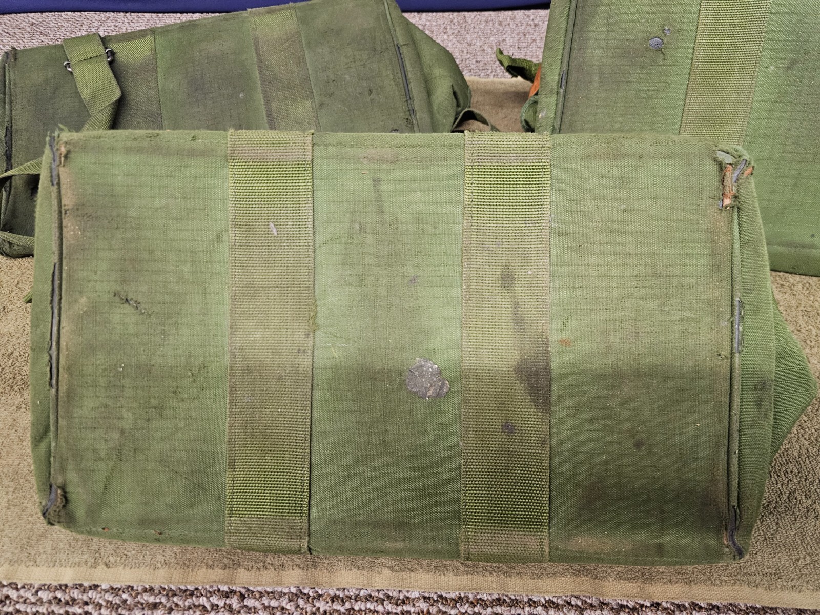 3 Bucket Boss Mechanics Canvas Tool Bags Zipper Bag Green Large Military
