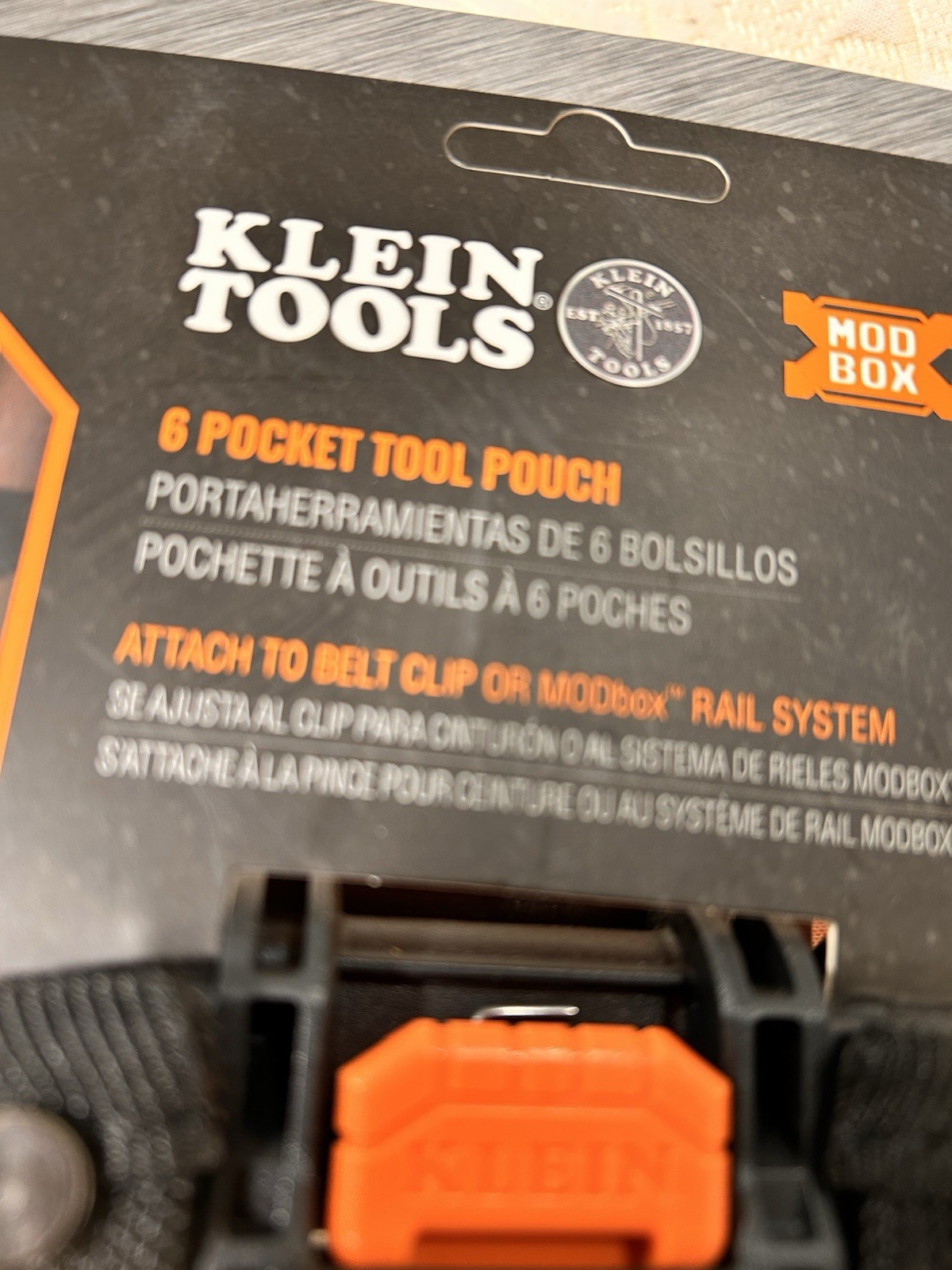 Klein Tools MODbox 6 Pocket Tool Pouch Durable Electrician Tool Organizer