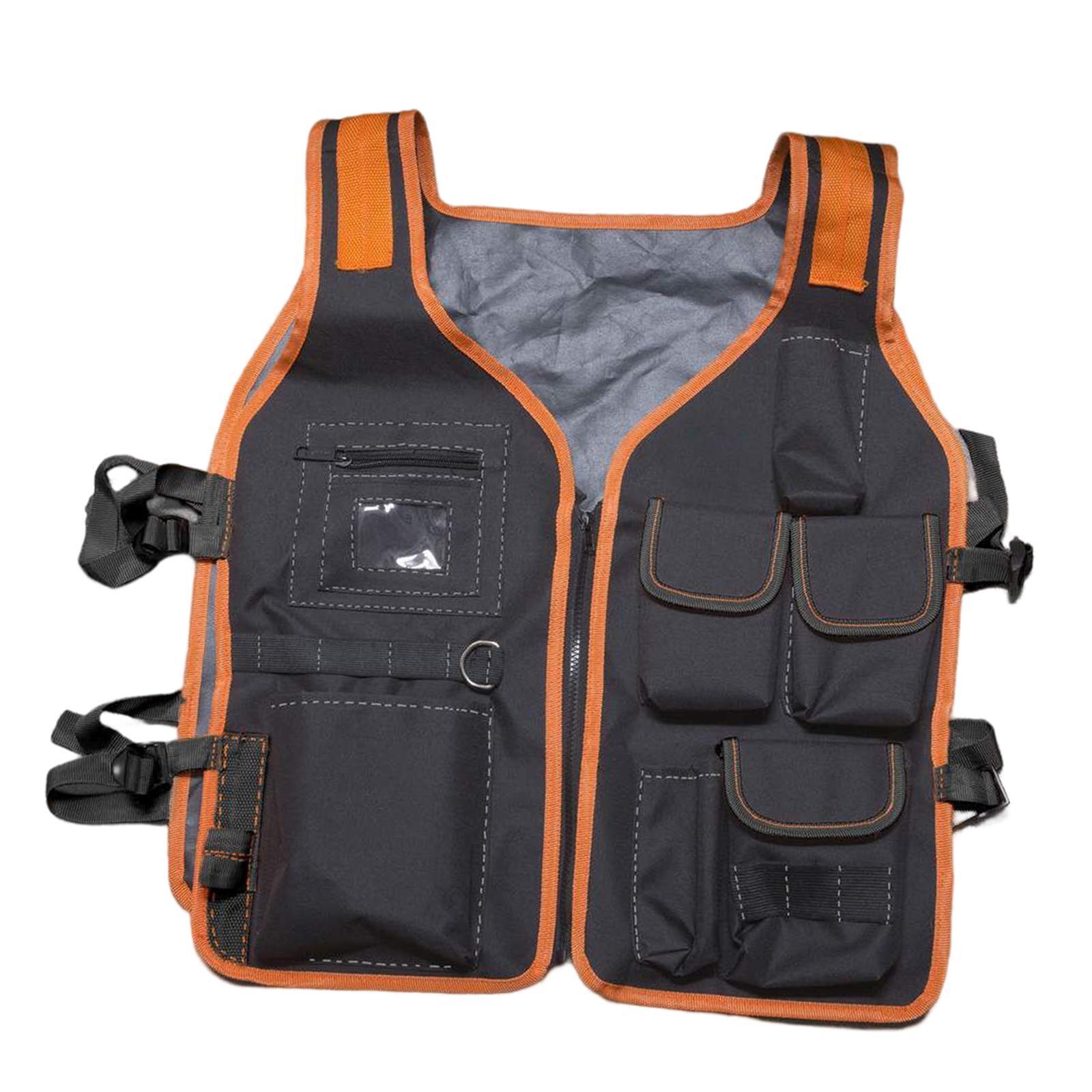 Tool Vest Electrician Universal Utility Chest Pack Multi Pockets Storage Work
