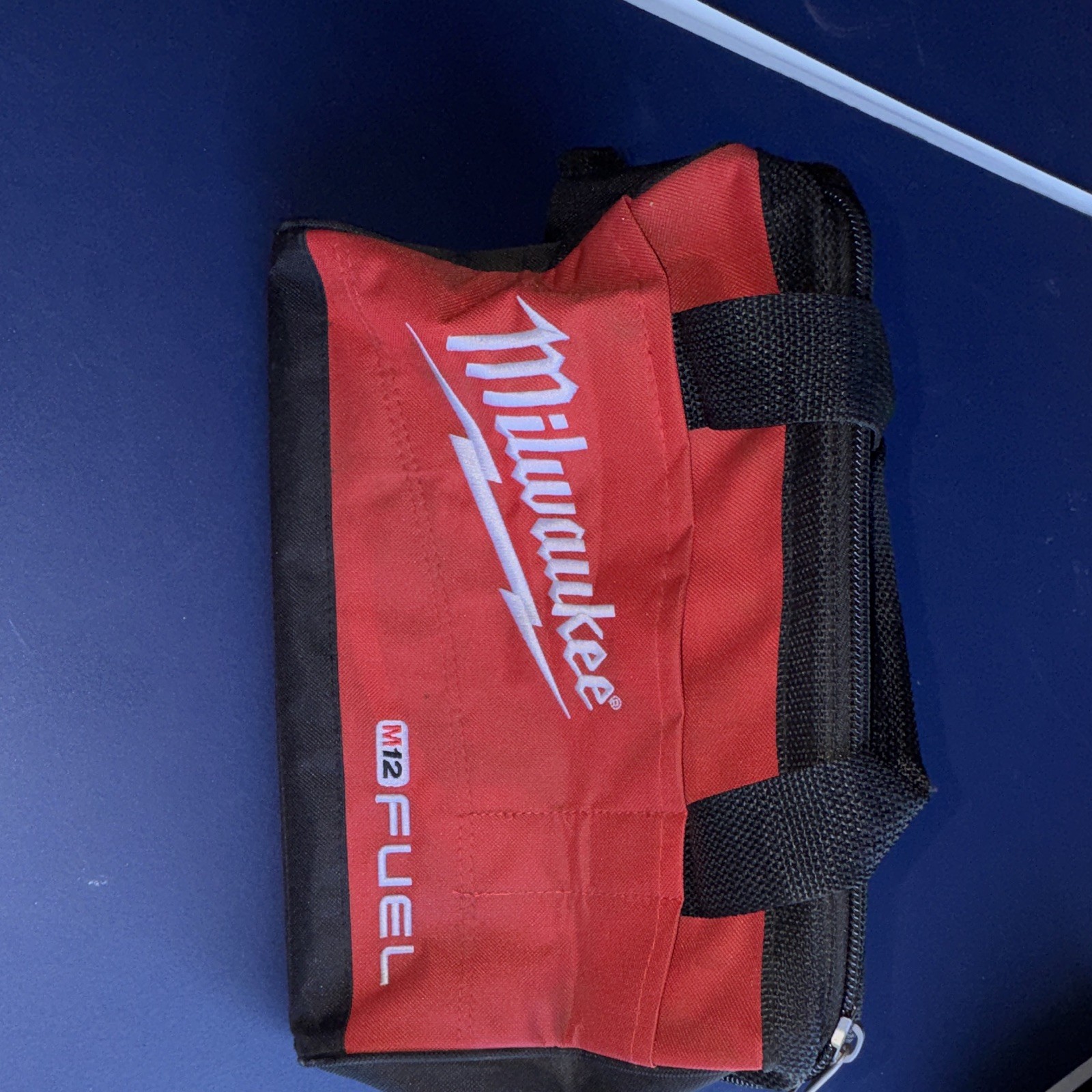 Milwaukee M12 FUEL Tool Bag Red/Black Fabric Carrying Case w/ Handle