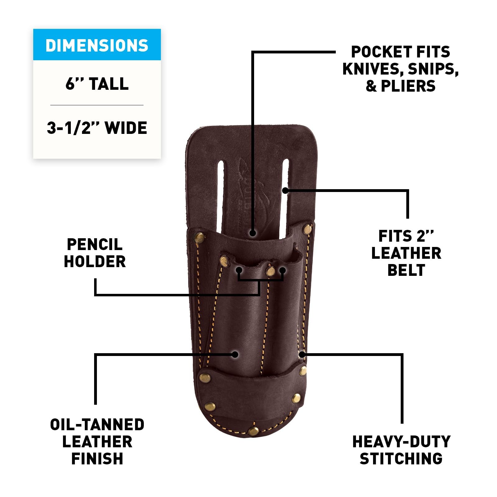 Pro Leather Utility Knife Pouch – Heavy Duty Tool Belt Holder for Box Cutter …