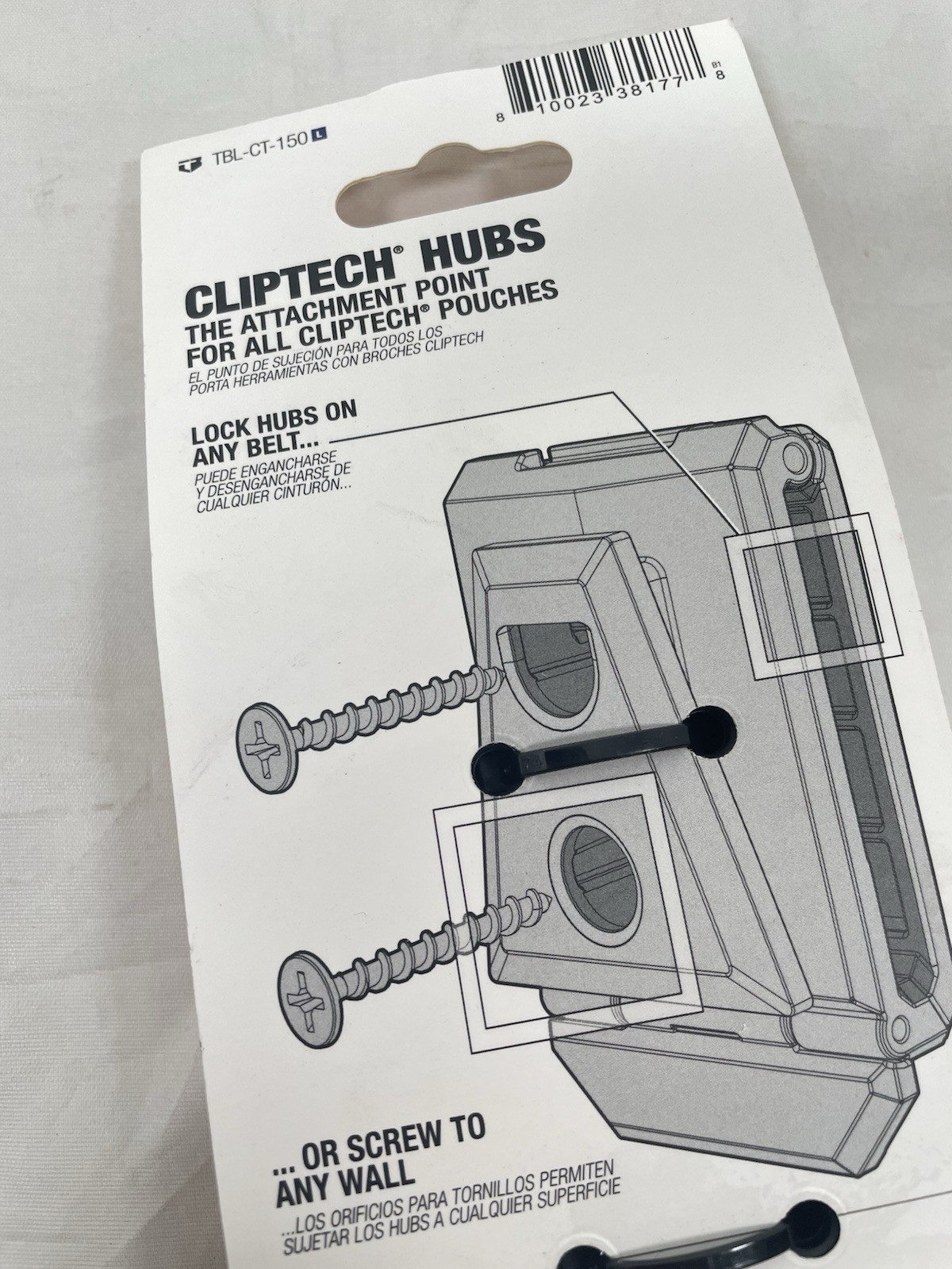 3pc TOUGHBUILT Electrician Small Tool Belt Pouch CLIPTECH Clip On Hubs